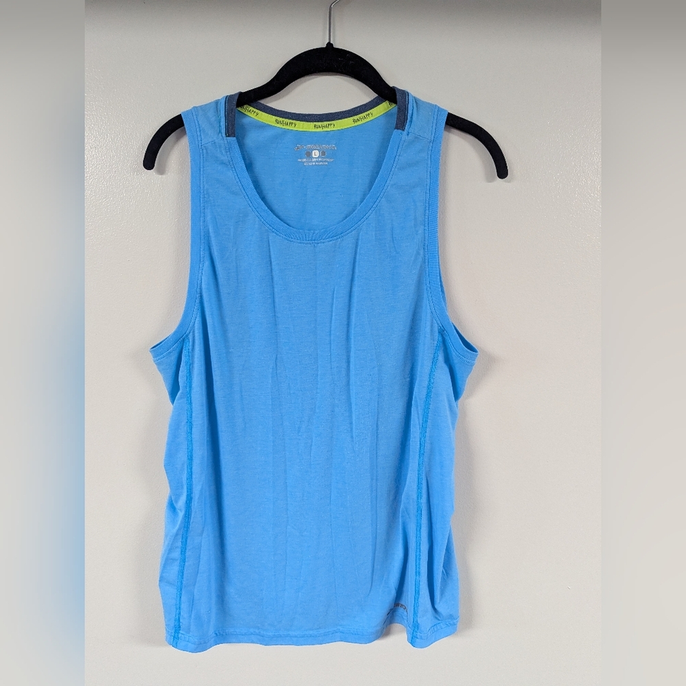 Women's Blue‎ Tank Top Brooks Run happy Large